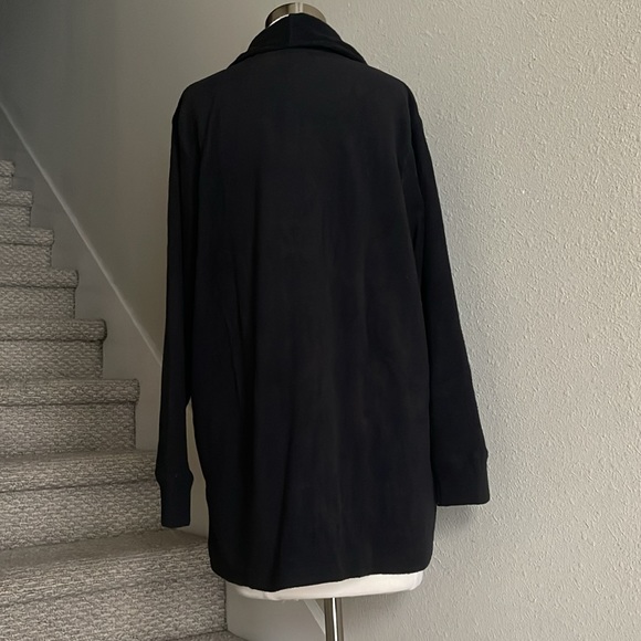 Cuddl Duds Sz L Black Button Up Top - Picture 4 of 14